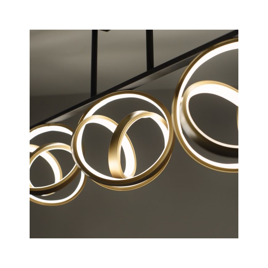 JUST LIGHT. 6245-18 - LED Dimmelhető felületre szerelhető csillár LOOP 3xLED/11W/230V 2700-5000K + távirányítás