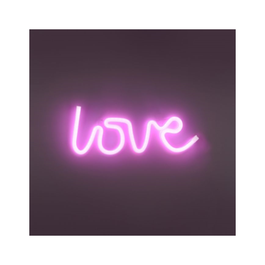 JUST LIGHT. 85021-87 - LED Neon fali dekoráció NEON LED/6,5W/5V Love
