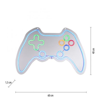 JUST LIGHT. 85022-70 - LED neon falidekoráció NEON LED/6,5W/5V gamer