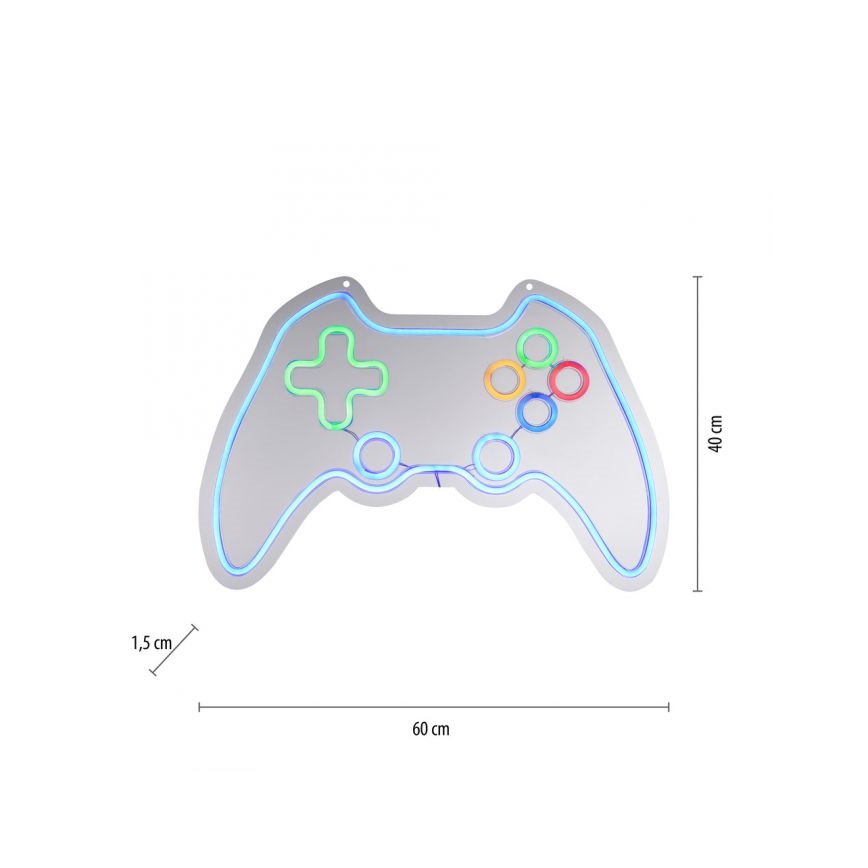 JUST LIGHT. 85022-70 - LED neon falidekoráció NEON LED/6,5W/5V gamer