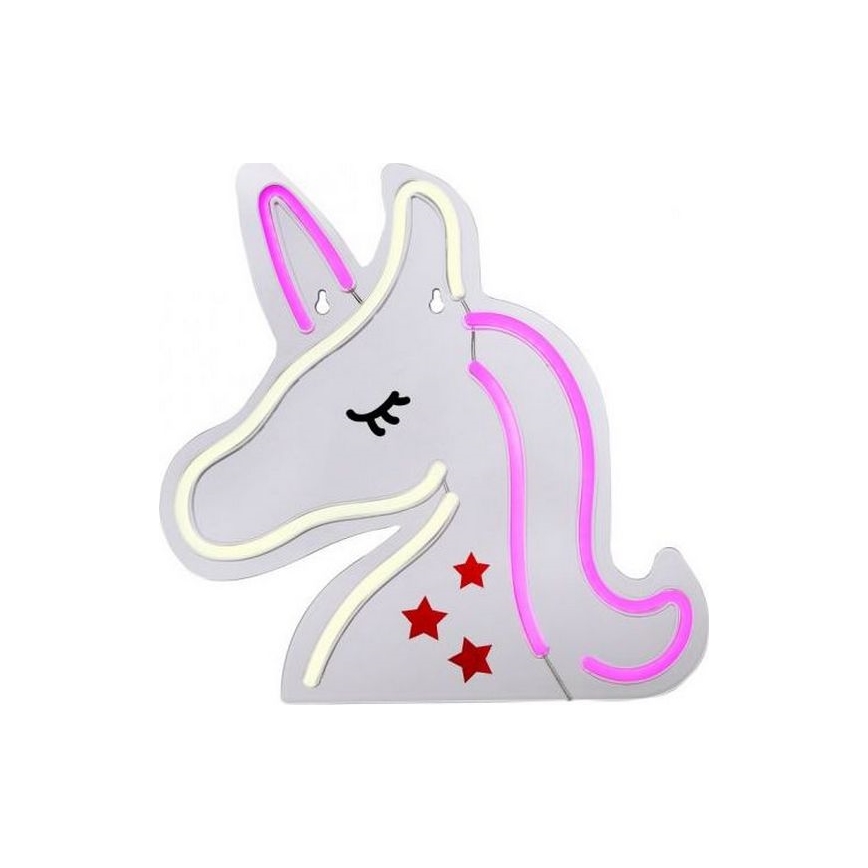 JUST LIGHT. 85025-70 - LED Neon fali dekoráció NEON LED/6,5W/5V unikornis