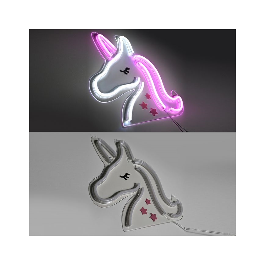 JUST LIGHT. 85025-70 - LED Neon fali dekoráció NEON LED/6,5W/5V unikornis