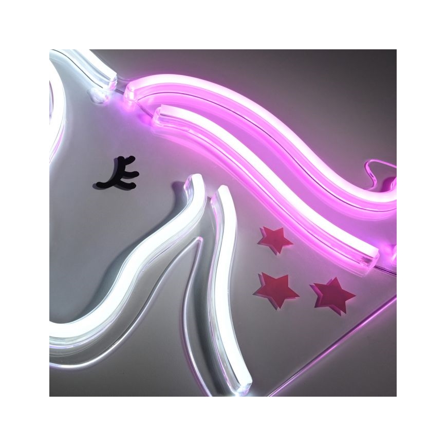JUST LIGHT. 85025-70 - LED Neon fali dekoráció NEON LED/6,5W/5V unikornis