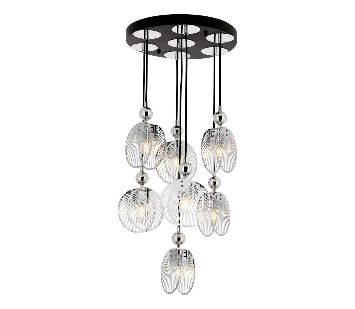 Kábelcsillár 7xE27/40W/230V fényes króm 301AUR1272