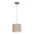 Kábelcsillár ARDEN 1xE27/15W/230V átm. 18 cm bézs