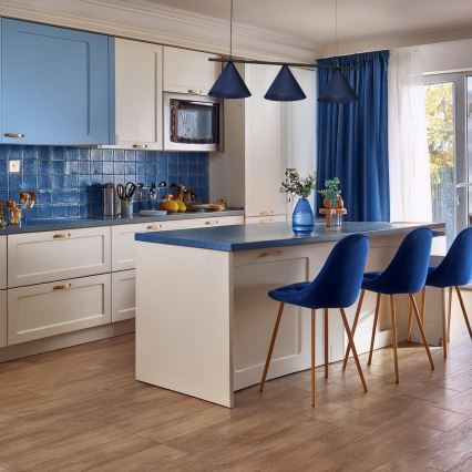 Kábelcsillár CAPITAL 3xGX53/15W/230V kék