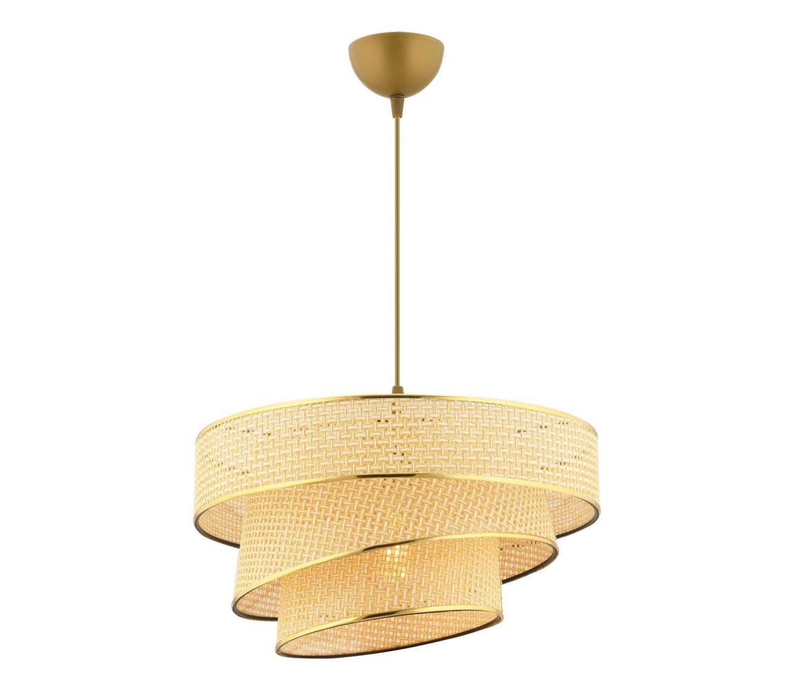 Kábelcsillár COUPER 1xE27/60W/230V bézs/arany 390FLH2422