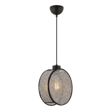 Kábelcsillár DRUM 1xE27/60W/230V szürke/fekete