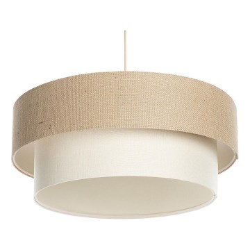 Kábelcsillár DUO 1xE27/60W/230V, Ø 50 cm, bézs/krémszínű