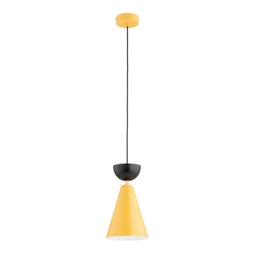 Kábelcsillár ENTORI 1xE27/15W/230V sárga/fekete