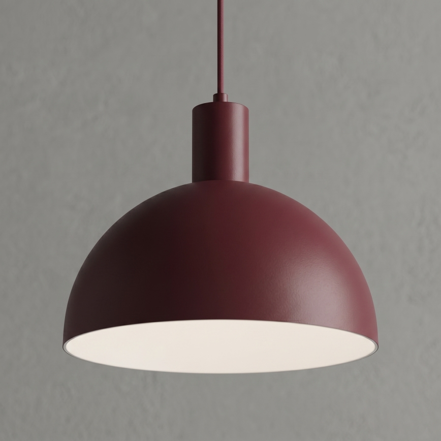 Kábelcsillár HANDA 1xE27/15W/230V bordó