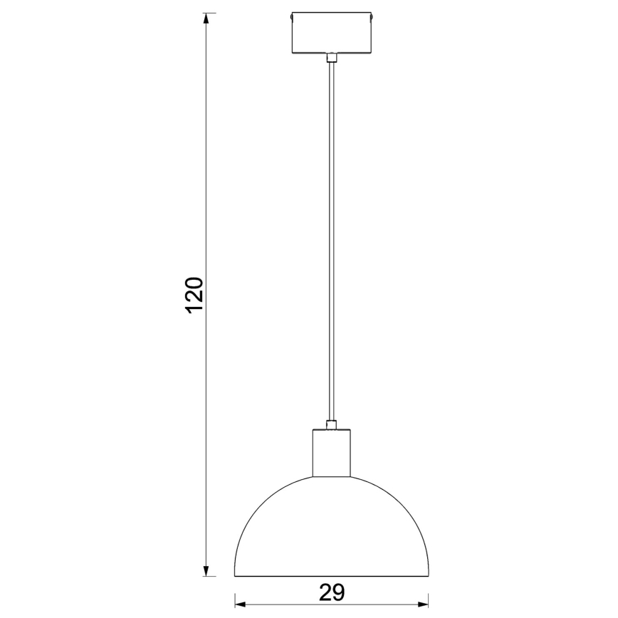 Kábelcsillár HANDA 1xE27/15W/230V bordó