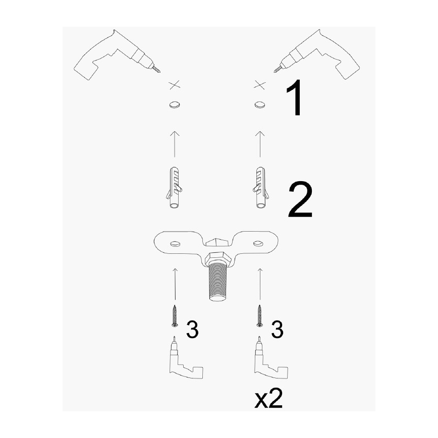 Kábelcsillár KEM 7xE27/40W/230V arany