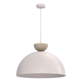 Kábelcsillár NEVIS 1xE27/15W/230V, átmérő 50 cm, krémszínű