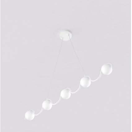 Kábelcsillár SINUS 5xG9/8W/230V fehér