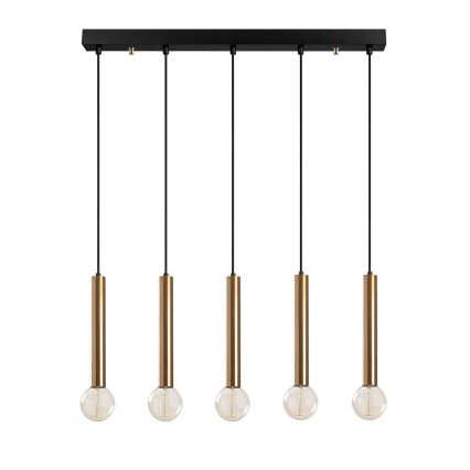 Kábelcsillár TEMPO 5xE27/40W/230V arany