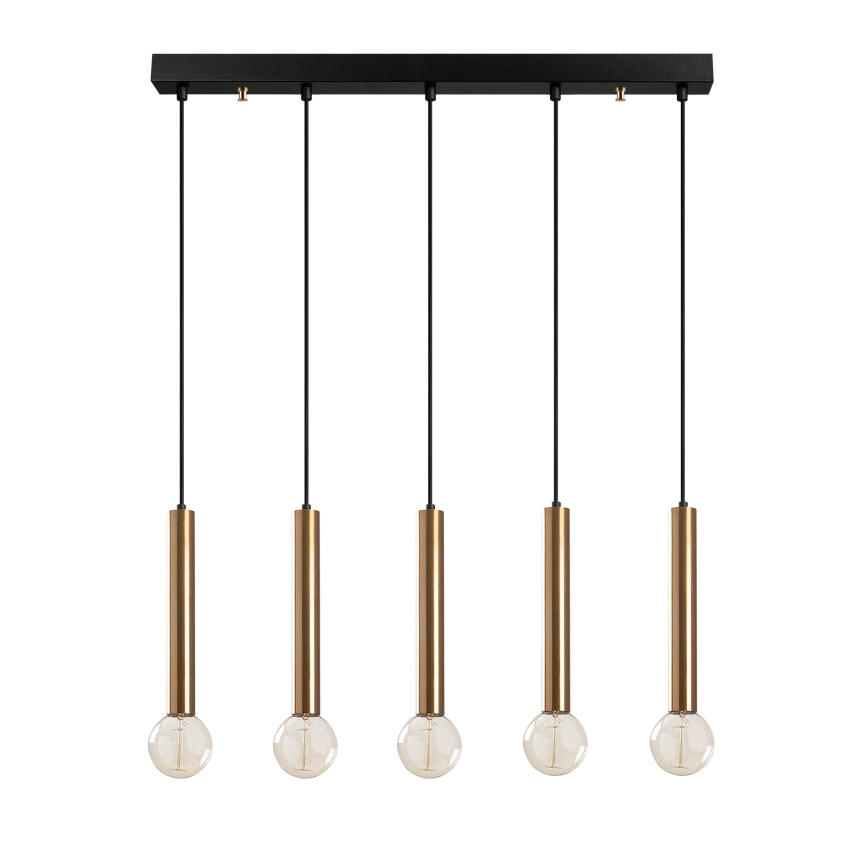 Kábelcsillár TEMPO 5xE27/40W/230V arany