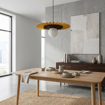 Kábelcsillár UMBRA 1xG9/8W/230V fekete/narancssárga