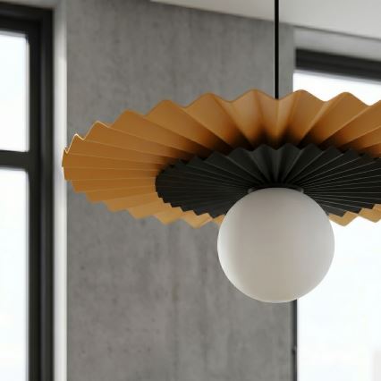 Kábelcsillár UMBRA 1xG9/8W/230V fekete/narancssárga