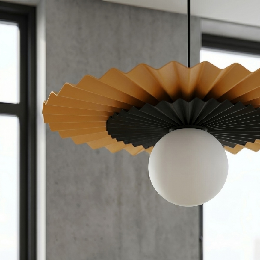 Kábelcsillár UMBRA 1xG9/8W/230V fekete/narancssárga