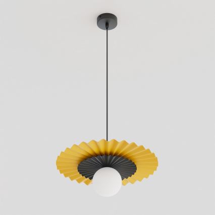 Kábelcsillár UMBRA 1xG9/8W/230V fekete/narancssárga