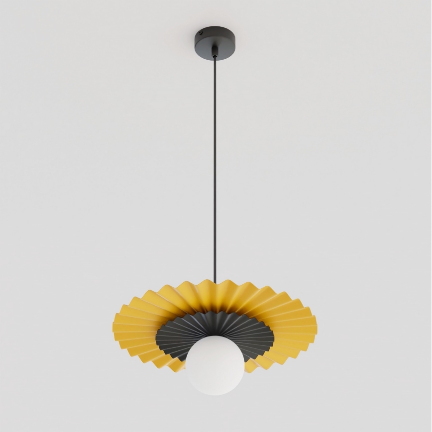 Kábelcsillár UMBRA 1xG9/8W/230V fekete/narancssárga