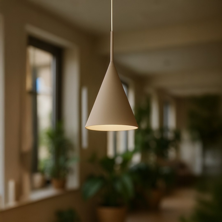 Kábelen függesztett csillár CAPITAL 1xGX53/15W/230V átm. 17 cm bézs