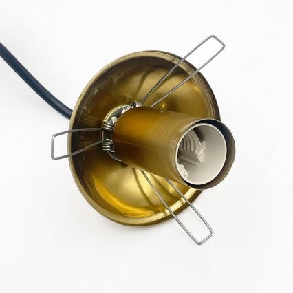 Kábeles CRISTAL csillár 3xE14/15W/230V sárgaréz/füstfekete