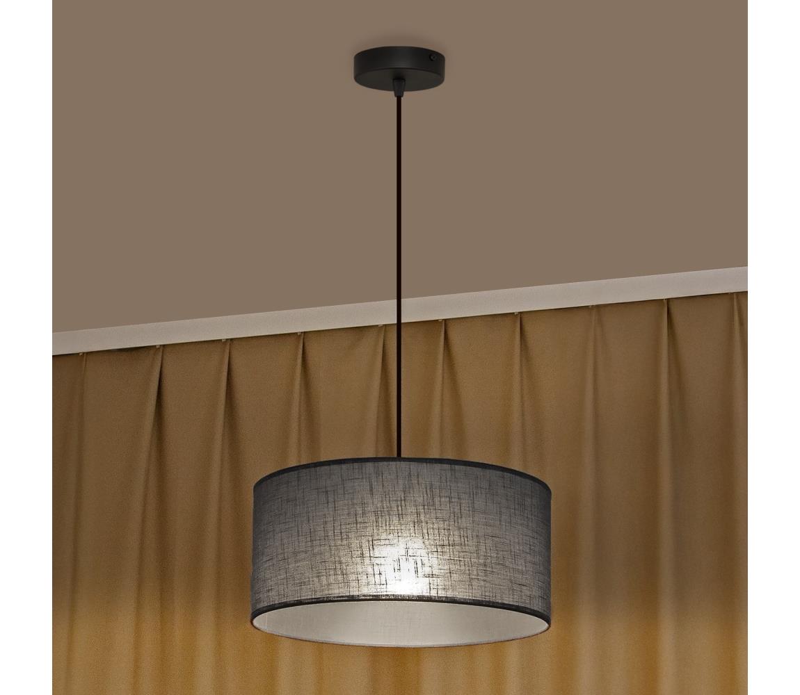 Kábeles csillár ALBA 1xE27/15W/230V Ø 45 cm szürke W