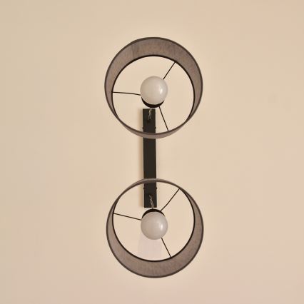 Kábeles csillár ALBA 2xE27/15W/230V szürke