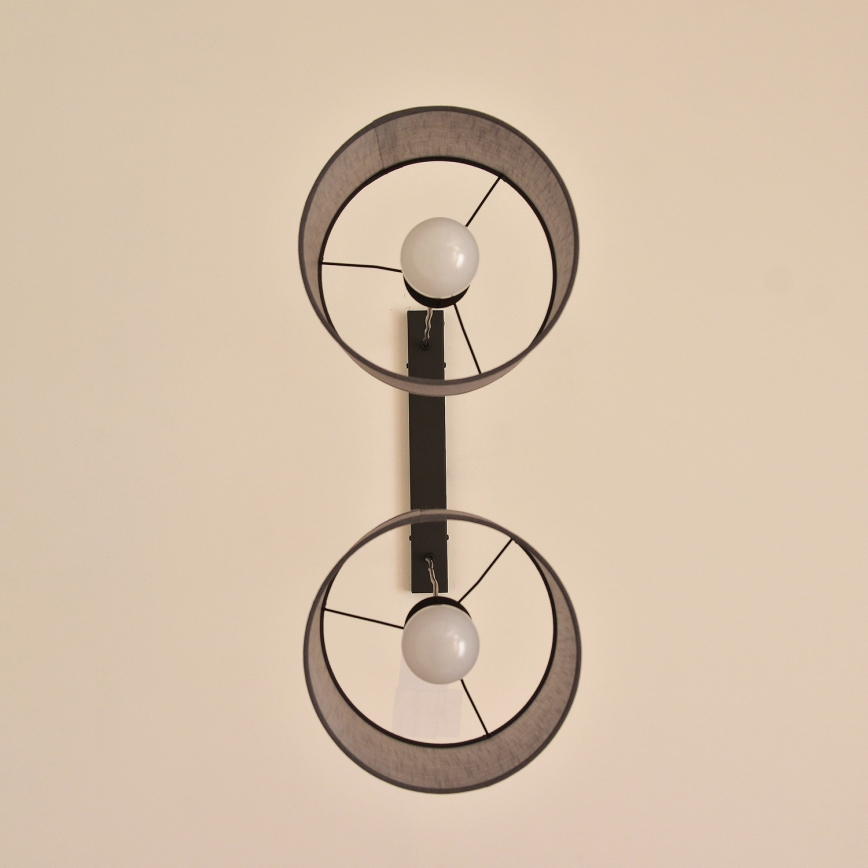 Kábeles csillár ALBA 2xE27/15W/230V szürke