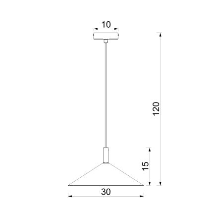 Kábeles csillár ANEGA 1xGX53/15W/230V átmérő 30 cm krémszínű