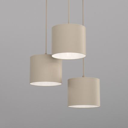 Kábeles csillár ARDEN 3xE27/15W/230V, átm. 30 cm, bézs
