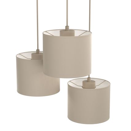 Kábeles csillár ARDEN 3xE27/15W/230V, átm. 30 cm, bézs
