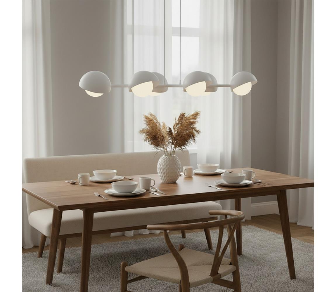 EMIBIG Kábeles csillár BOOM 6xG9/8W/230V fehér 1592/6