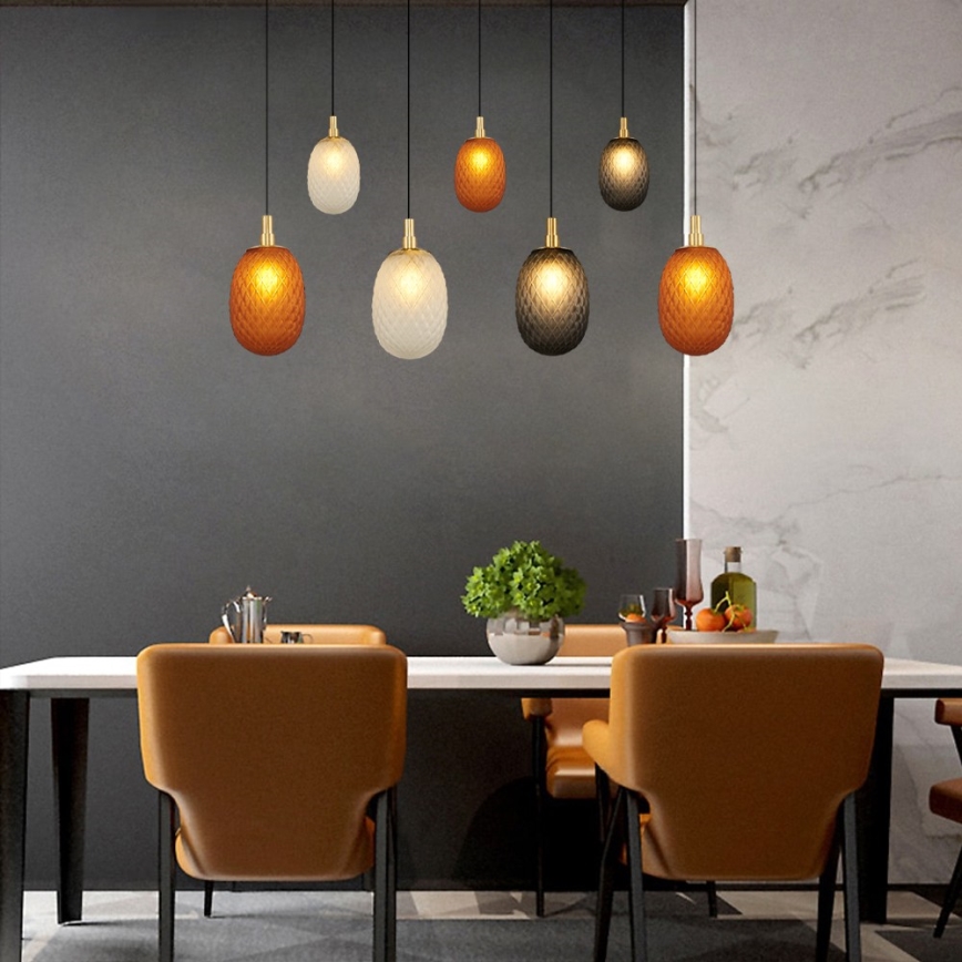 Kábeles csillár CACTUS 7xG9/5W/230V réz/szürke/fehér