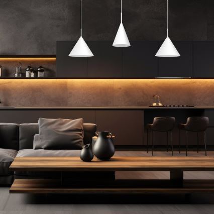 Kábeles csillár CAPITAL 1xGX53/15W/230V átm. 32 cm fehér