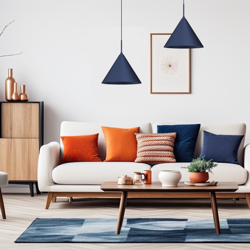 Kábeles csillár CAPITAL 1xGX53/15W/230V átmérő 32 cm kék