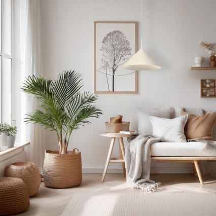 Kábeles csillár CAPITAL 1xGX53/15W/230V, Ø 46 cm, krémszínű