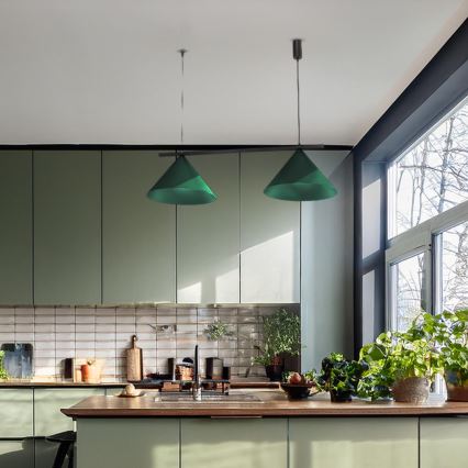 Kábeles csillár CAPITAL 2xGX53/15W/230V zöld