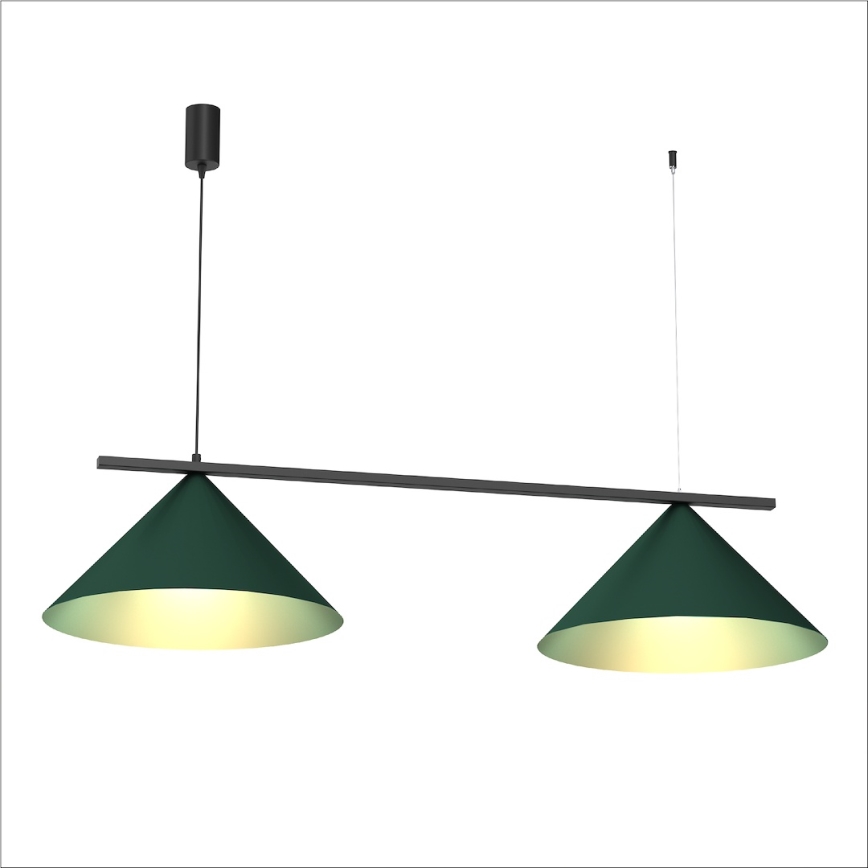 Kábeles csillár CAPITAL 2xGX53/15W/230V zöld