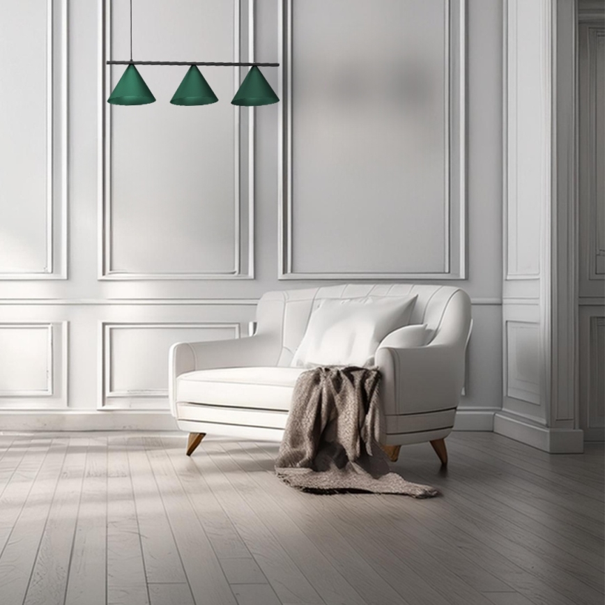 Kábeles csillár CAPITAL 3xGX53/15W/230V zöld