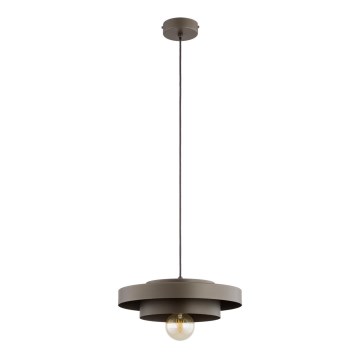 Kábeles csillár CEROTI 1xE27/15W/230V barna