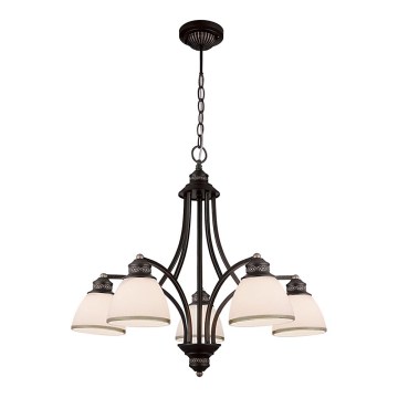 Kábeles csillár CLAIR 5xE27/60W/230V átmérő 65 cm, bronz színű