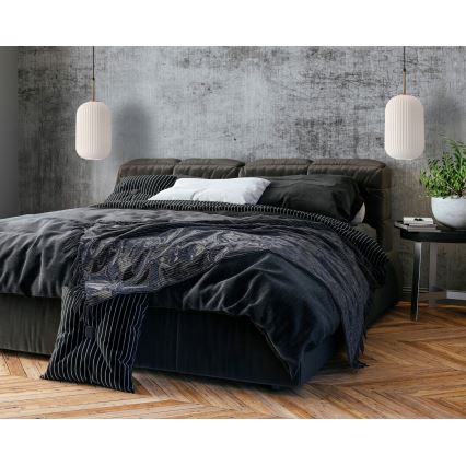 Kábeles csillár CRESTO 1xE27/40W/230V fehér/arany