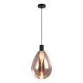 Kábeles csillár DENSO 1xG9/5W/230V átm. 20 cm réz/fekete