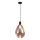 Kábeles csillár DENSO 1xG9/5W/230V átm. 20 cm réz/fekete