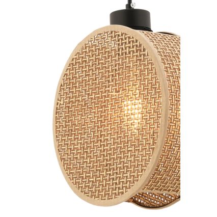 Kábeles csillár DRUM 1xE27/60W/230V barna