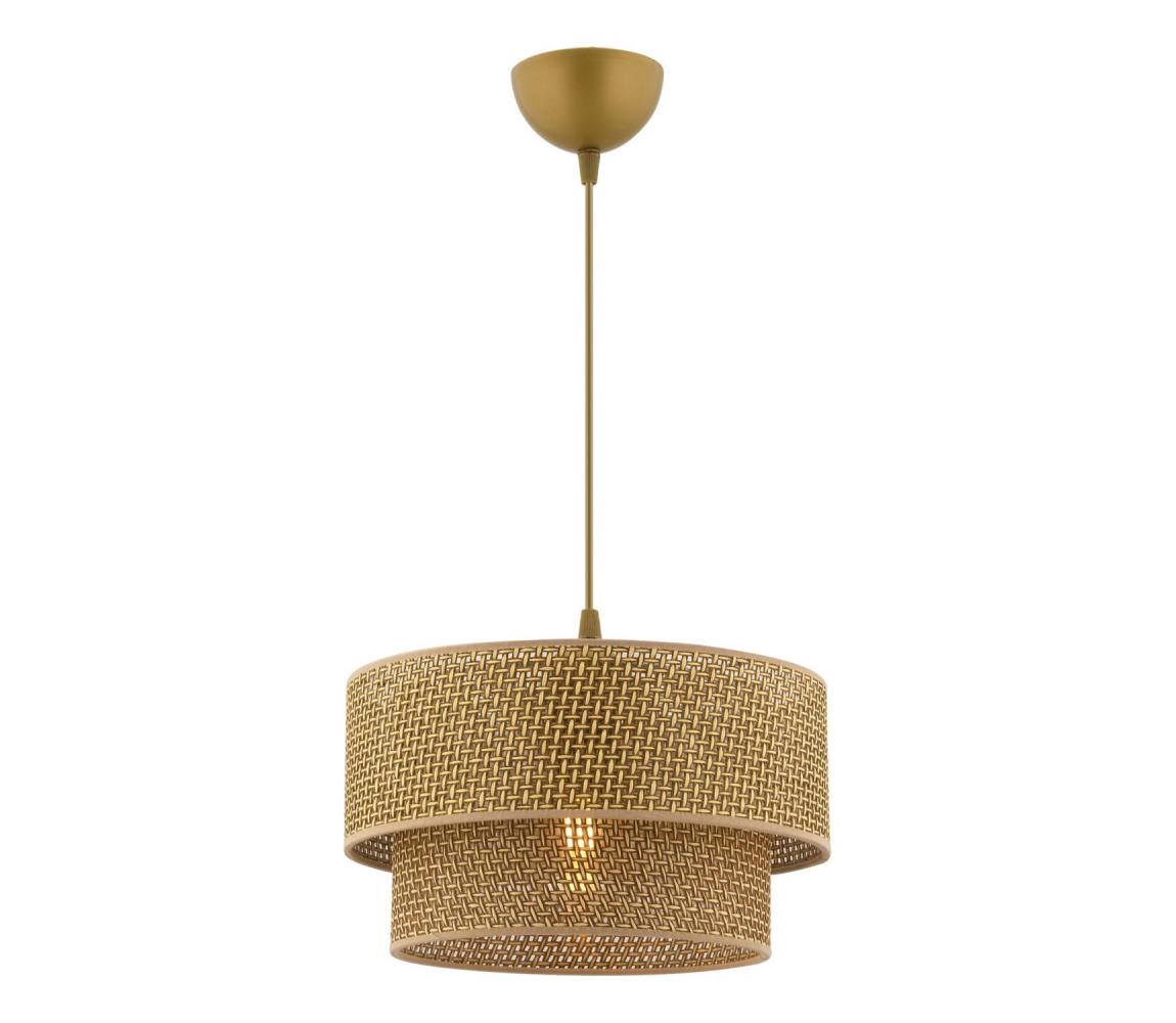 Kábeles csillár ECHO 1xE27/60W/230V barna 390FLH2499