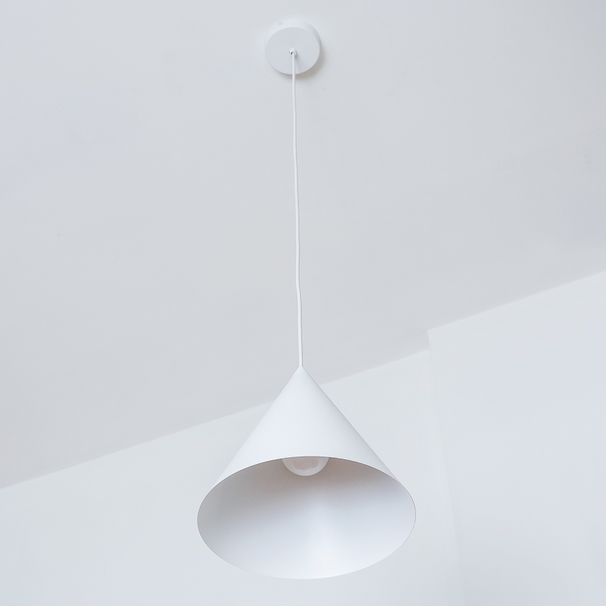 Kábeles csillár ETNA II 1xE27/15W/230V Ø 25 cm fehér